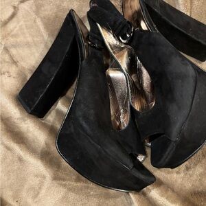 Elegant Black Platform Heels